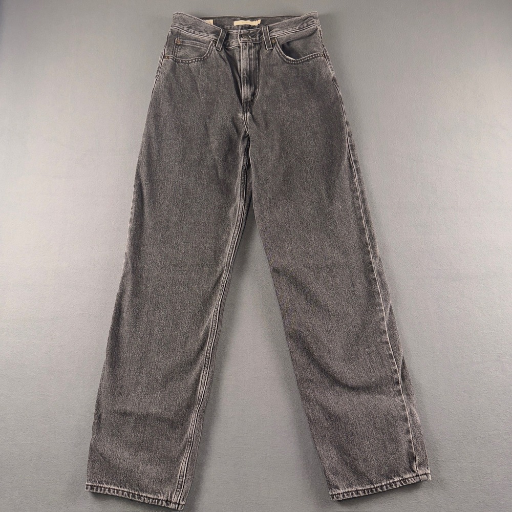 Levis Premium Dad Jean Washed Black Grey Straight Leg Denim 79770-0010 W25 L30